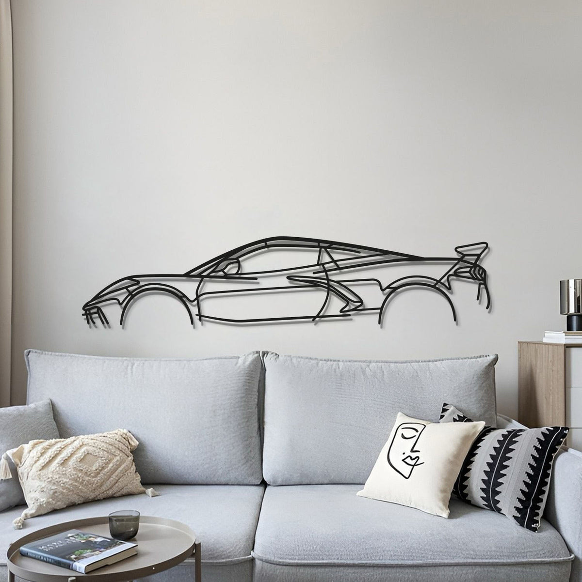 Corvette C8 Stingray Classic Metal Car Wall Art - MT0925, photo 4 of 9