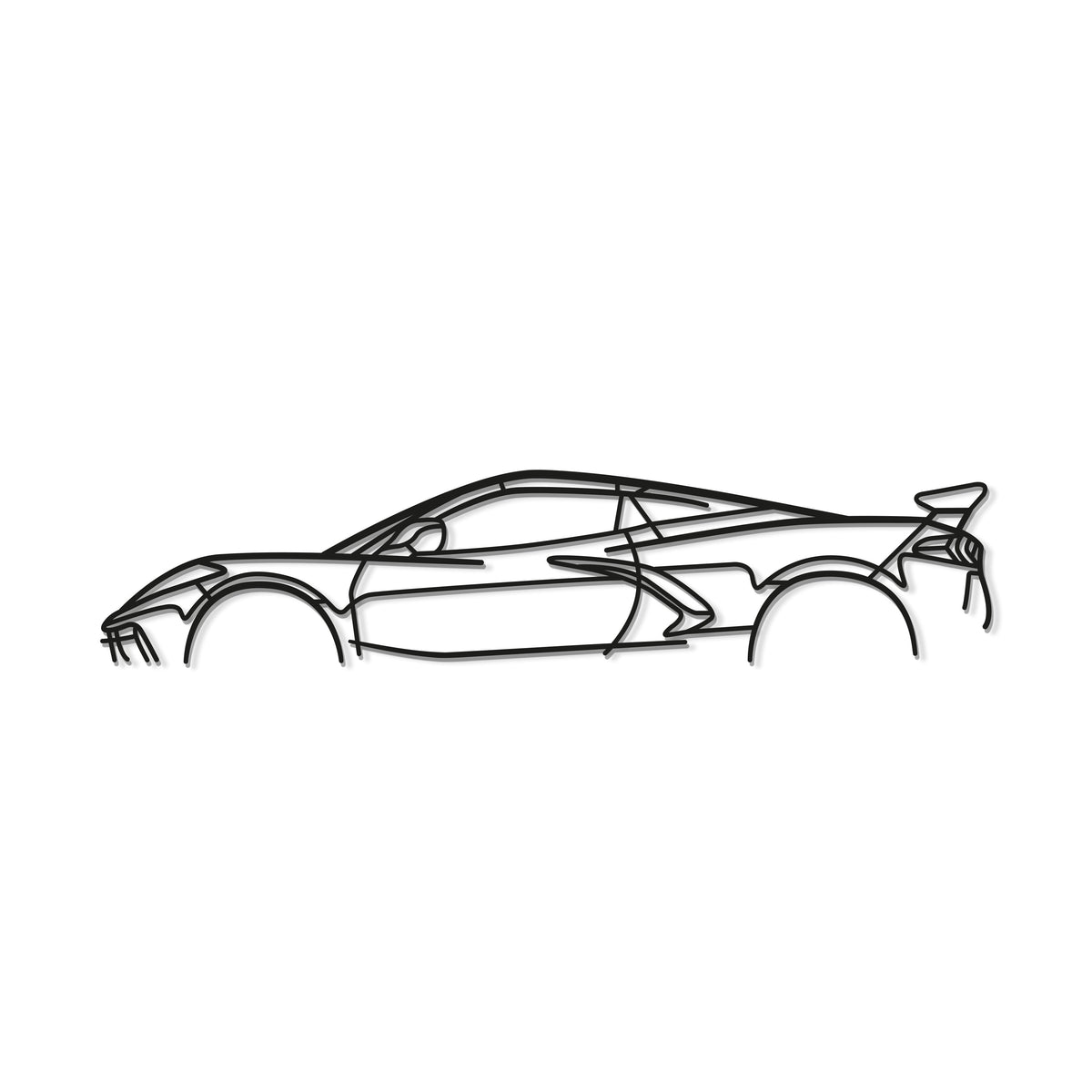 Corvette C8 Stingray Classic Metal Car Wall Art - MT0925, photo 8 of 9