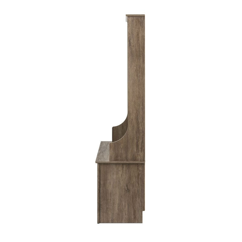 Grey Entryway Hall Tree Shoe Cubbie Coat Rack, photo 4 of 4