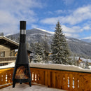 Modern Mesh Chiminea Fireplace by EP Designlab LLC