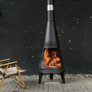 Modern Mesh Chiminea Fireplace by EP Designlab LLC