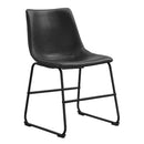 Faux 2-Piece Leather Dining Chairs