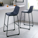 Faux Leather 2-Piece Bar Stools