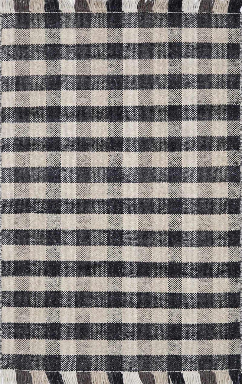 Chilliwack Gray Plaid Wool Rug