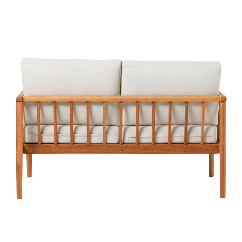 Circa Modern Solid Wood Spindle Patio Loveseat