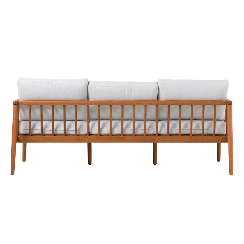 Circa Modern Solid Wood Spindle Patio Sofa