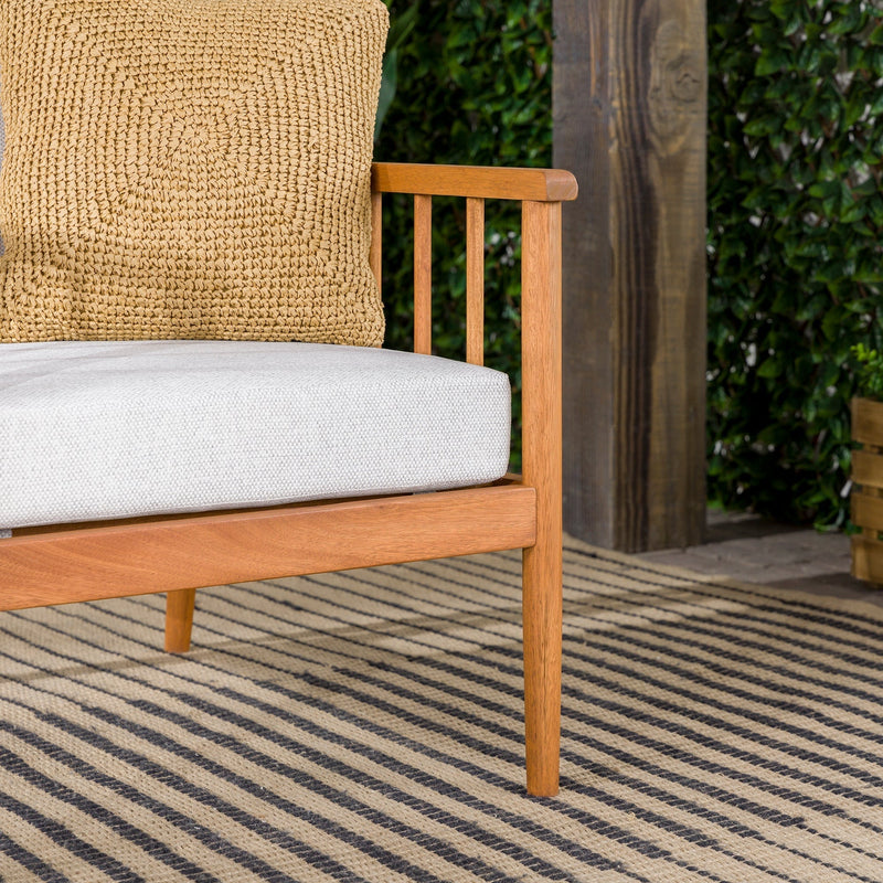 Circa Modern Solid Wood Spindle Patio Lounge Chair