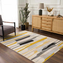 Southfields Mustard Modern Rug