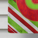 Christmas Oranment Holiday Initial Letter Q House Flag 28x40 Porch Sleeve Pole Decorative Outside Yard Banner Artwork Wall Hanging, Polyester