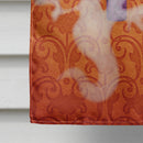 Halloween Ghost Letter K House Flag 28x40 Porch Sleeve Pole Decorative Outside Yard Banner Artwork Wall Hanging, Polyester