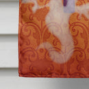 Halloween Ghost Letter N House Flag 28x40 Porch Sleeve Pole Decorative Outside Yard Banner Artwork Wall Hanging, Polyester