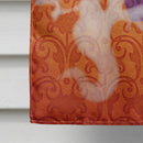 Halloween Ghost Letter V House Flag 28x40 Porch Sleeve Pole Decorative Outside Yard Banner Artwork Wall Hanging, Polyester