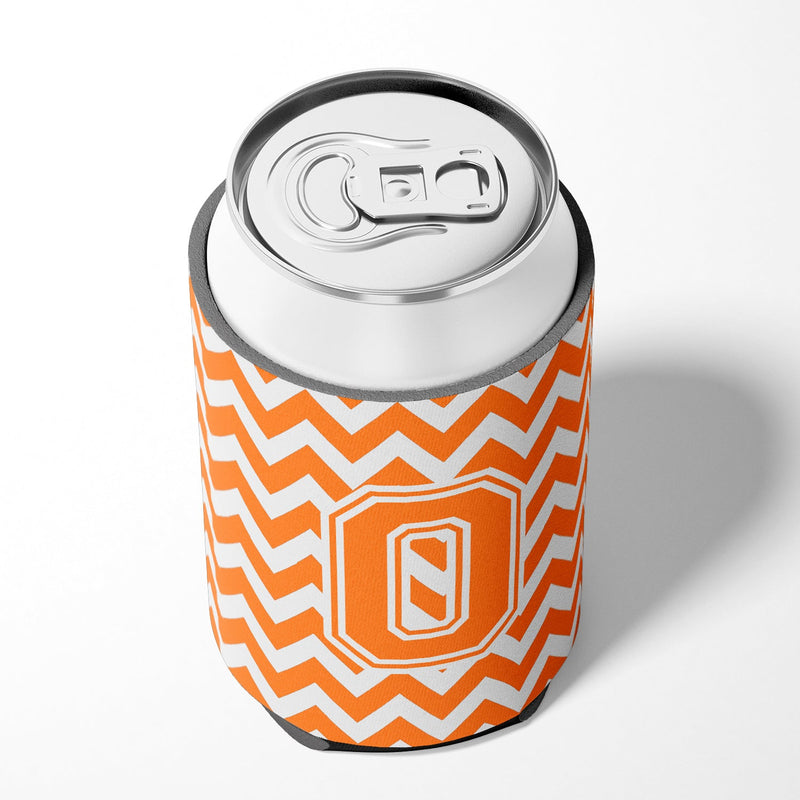 Letter O Chevron Orange and White Can or Bottle Hugger CJ1046-OCC