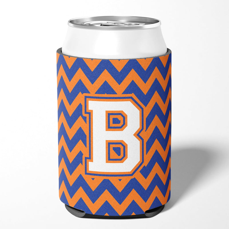 Letter B Chevron Blue and Orange