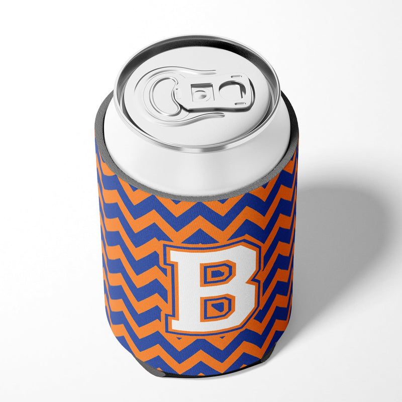 Letter B Chevron Blue and Orange