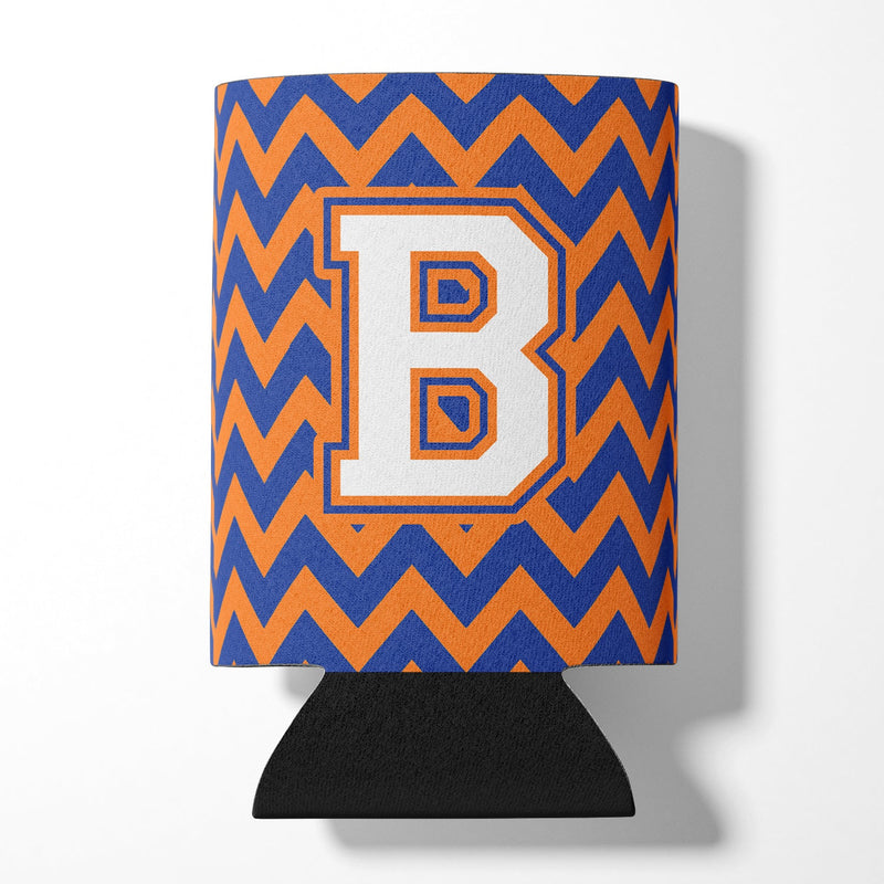 Letter B Chevron Blue and Orange