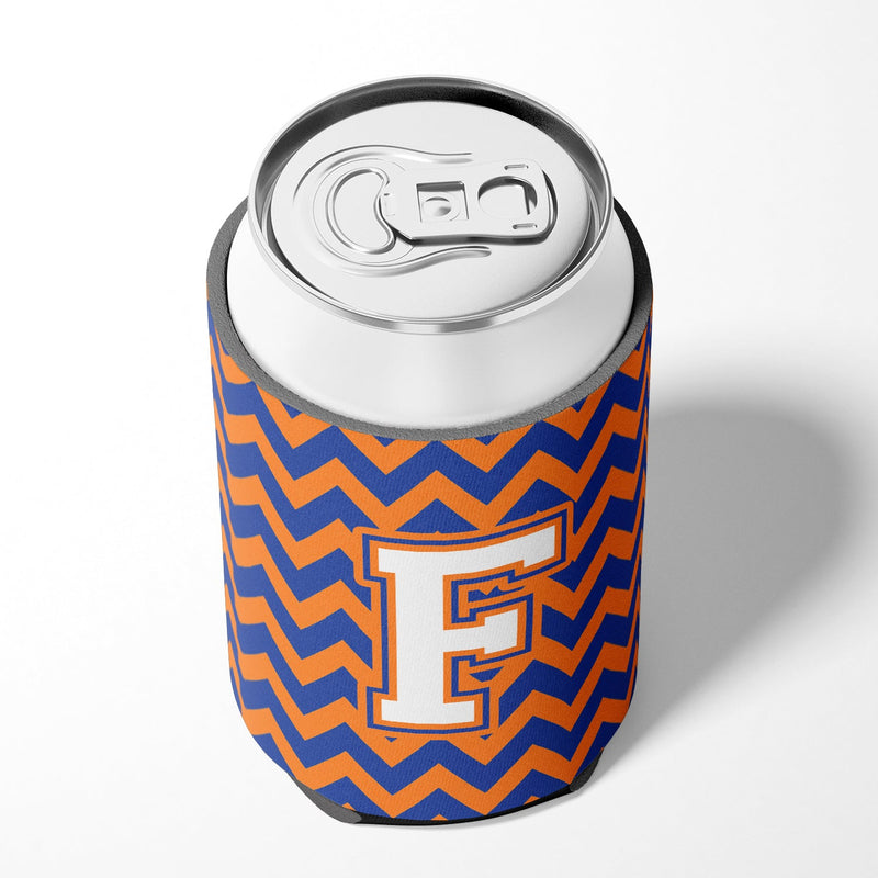 Letter F Chevron Blue and Orange