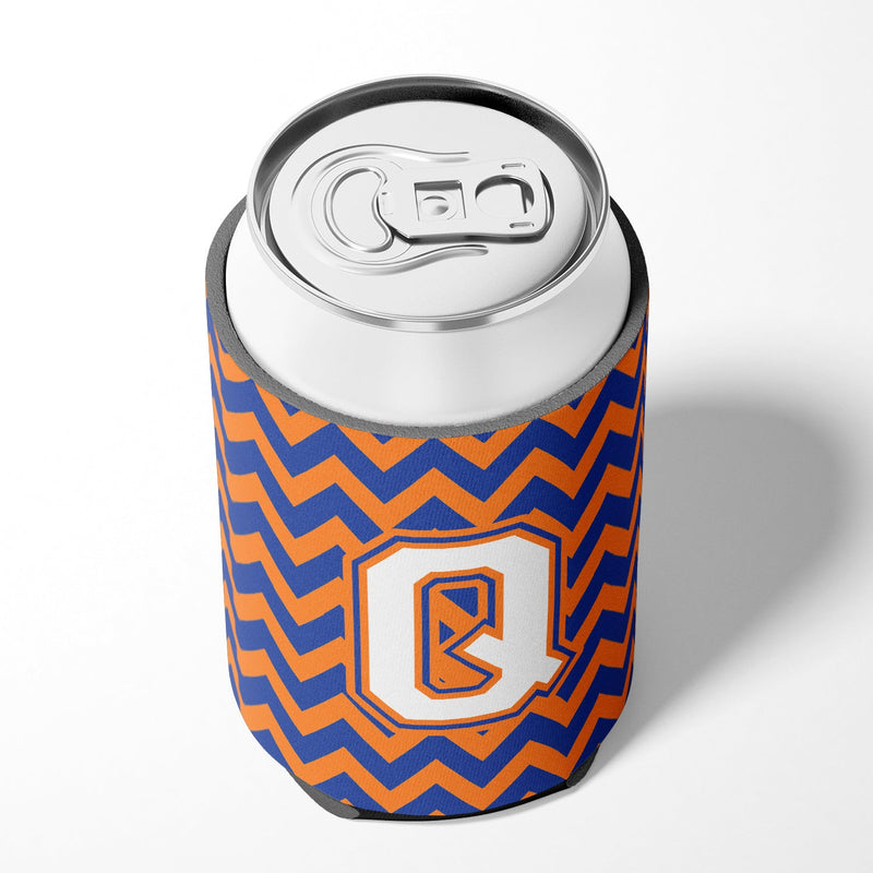 Letter Q Chevron Blue and Orange