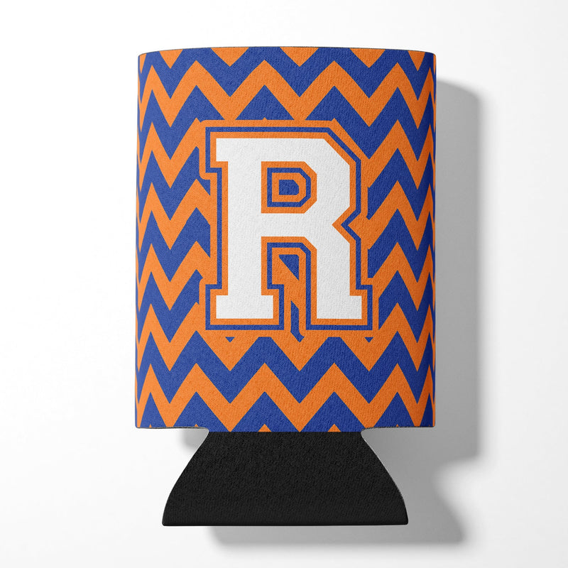 Letter R Chevron Blue and Orange