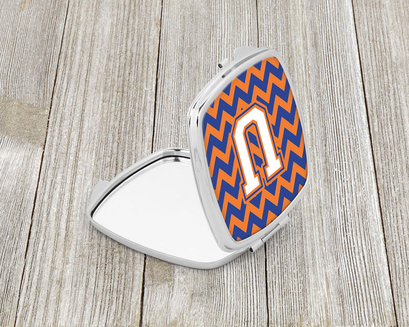 Letter U Chevron Blue and Orange