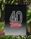 40 Years Garden Flag - Outdoor Decorative Yard Flag