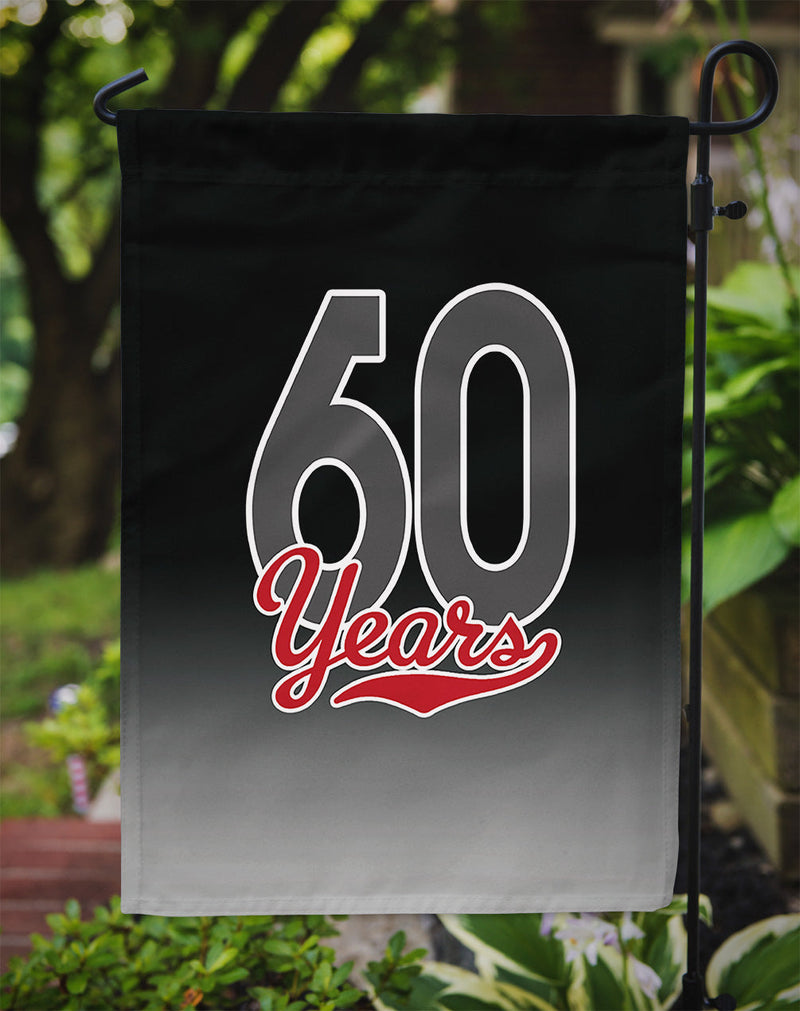 60 Years Flag Garden Size