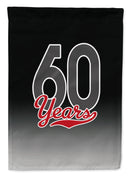 60 Years Garden Flag - Outdoor Decorative Yard Flag