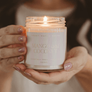 Mango and Coconut Soy Patterned Candle - Clear Jar - 9 oz by Sweet Water Decor