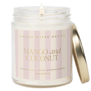 Mango and Coconut Soy Patterned Candle - Clear Jar - 9 oz by Sweet Water Decor