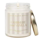 Cashmere and Vanilla Soy Patterned Candle - Clear Jar - 9 oz
