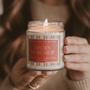 Santa's Workshop Soy Candle - 9 oz Clear Jar (Merry and Bright) by Sweet Water Decor