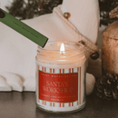 Santa's Workshop Soy Candle - 9 oz Clear Jar (Merry and Bright) by Sweet Water Decor