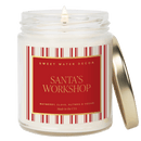 Santa's Workshop Soy Candle - 9 oz Clear Jar (Merry and Bright) by Sweet Water Decor