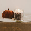 Pumpkin Spice Soy Candle - Patterned 9 oz - Clear Jar by Sweet Water Decor
