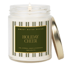 Holiday Cheer Soy Candle - 9 oz Patterned Clear Jar by Sweet Water Decor