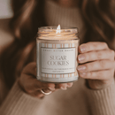 Sugar Cookies Soy Candle - 9 oz Patterned Clear Jar by Sweet Water Decor