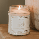 Fall Leaves Soy Candle - Patterned 9 oz - Clear Jar by Sweet Water Decor