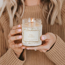 Fall Leaves Soy Candle - Patterned 9 oz - Clear Jar by Sweet Water Decor