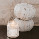 Fall Leaves Soy Candle - Patterned 9 oz - Clear Jar by Sweet Water Decor