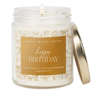 Happy Birthday Soy Candle - Clear Patterned Jar - 9 oz