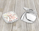 Letter B Love in Paris Pink Compact Mirror – Stylish Purse Mirror with Artistic Covers CJ2002-BSCM
