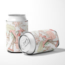 Letter Y Love in Paris Pink Can or Bottle Hugger CJ2002-YCC