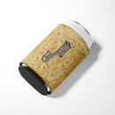 Letter J Musical Instrument Alphabet Can or Bottle Hugger Cooler Sleeve for Standard 12 oz Cans, Insulated Foam Beer & Soda Can Hugger Reusable