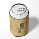Letter J Musical Instrument Alphabet Can or Bottle Hugger Cooler Sleeve for Standard 12 oz Cans, Insulated Foam Beer & Soda Can Hugger Reusable