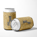 Letter J Musical Instrument Alphabet Can or Bottle Hugger Cooler Sleeve for Standard 12 oz Cans, Insulated Foam Beer & Soda Can Hugger Reusable