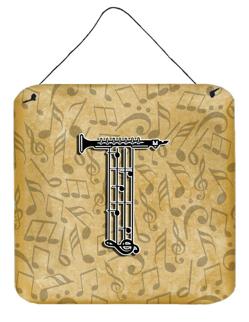 Letter T Musical Instrument Alphabet Wall or Door Hanging Prints CJ2004-TDS66