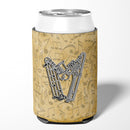 Letter W Musical Instrument Alphabet Can or Bottle Hugger Cooler Sleeve for Standard 12 oz Cans, Insulated Foam Beer & Soda Can Hugger Reusable