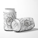 Letter O Musical Note Letters Can or Bottle Hugger Cooler Sleeve for Standard 12 oz Cans, Insulated Foam Beer & Soda Can Hugger Reusable