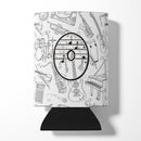 Letter O Musical Note Letters Can or Bottle Hugger Cooler Sleeve for Standard 12 oz Cans, Insulated Foam Beer & Soda Can Hugger Reusable