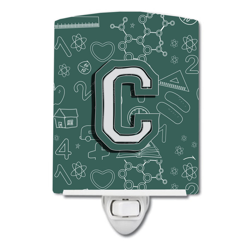 Letter C Back to School Initial Ceramic Night Light CJ2010-CCNL